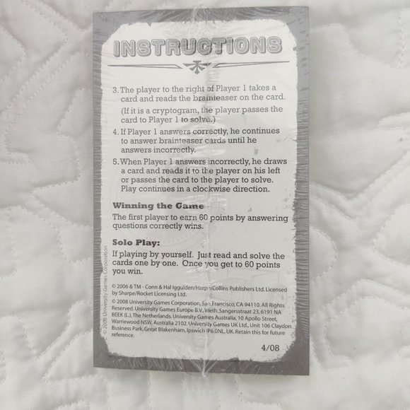 New! Parker Brothers The Dangerous Book For Boys Card Game 8+ - Picture 6 of 7